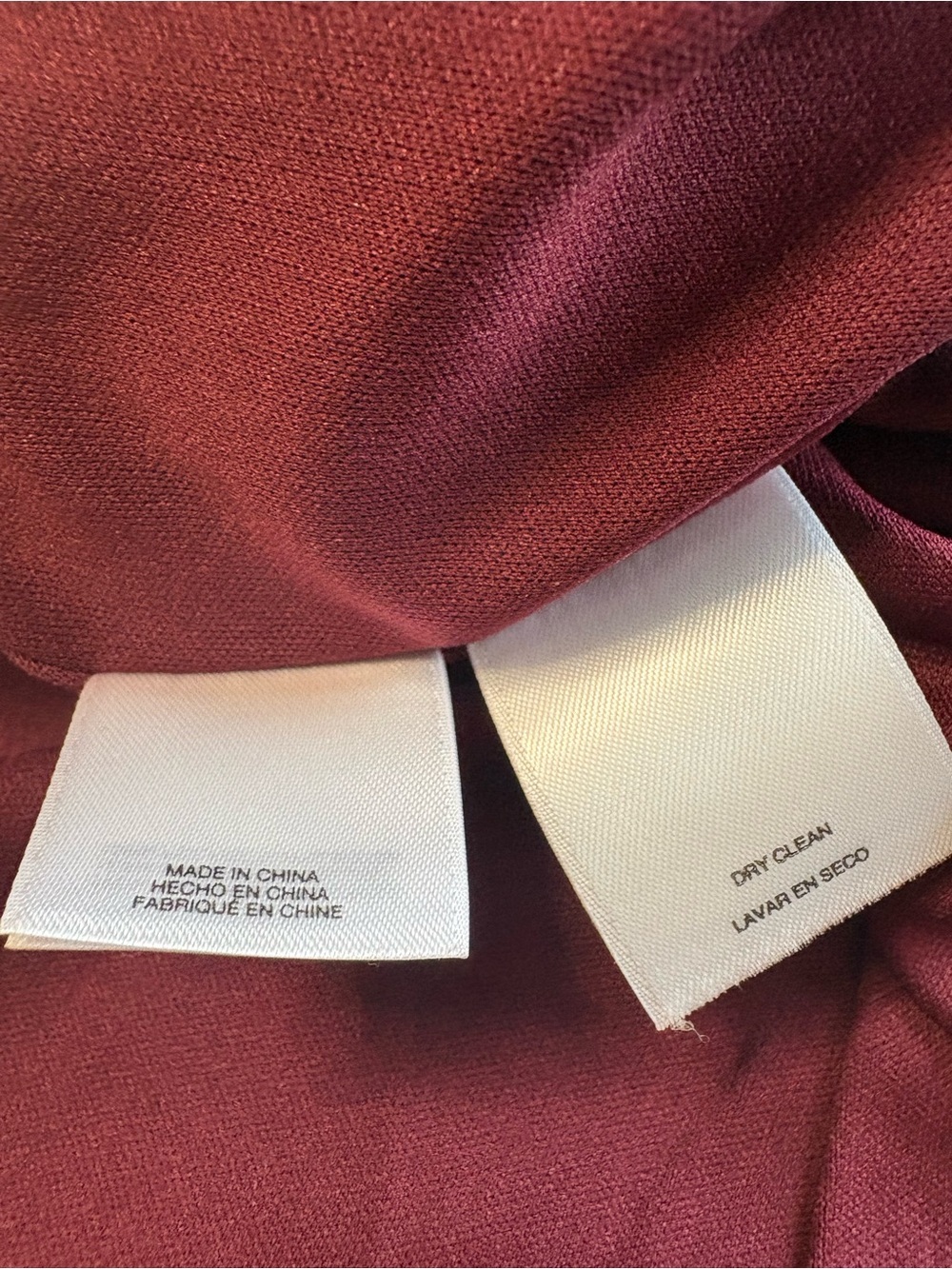 Anne Klein Burgundy Twist Front Plissé Pleated Midi Dress Women’s Sz M - Picture 11 of 13